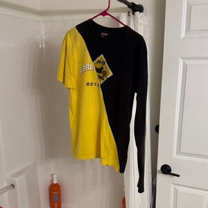 Harley-Davidson Two-Tone Yellow and Black Long Sleeve Tee